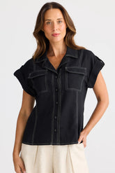 Portia Shirt - Black